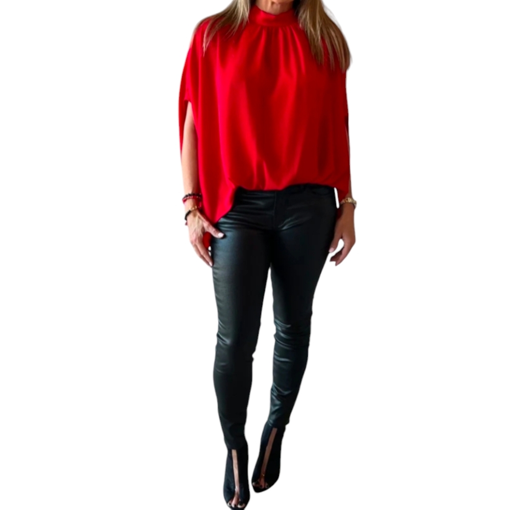 NWT IVY JANE BOW BACK RUBY PONCHO S/M 🌸